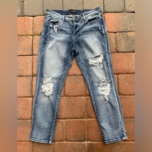 Judy Blue Distressed Boyfriend Jeans